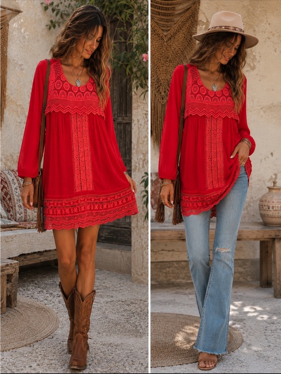 Johnny Was Tops - Johnny Was Crocheted Tunic\Dress
